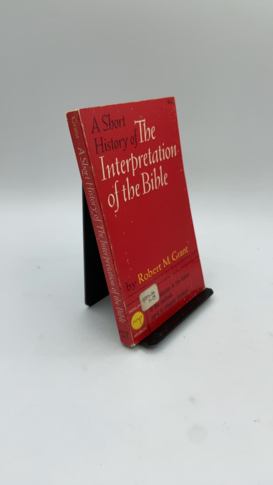 A Short History of the Interpretation of the Bible by Robert M. Grant - front cover