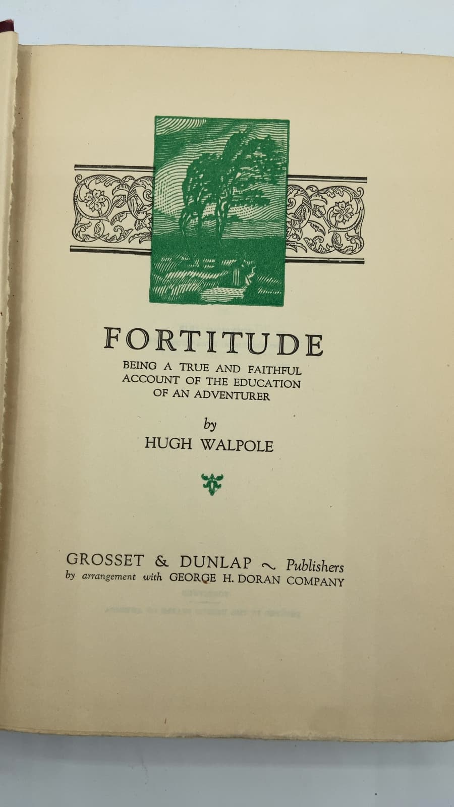 Fortitude: Being a True and Faithful Account of the Education of an Adventurer by Hugh Walpole - title page