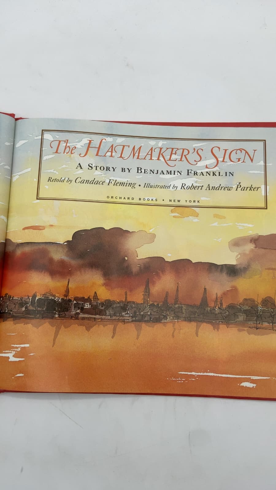 The Hatmaker's Sign: A Story by Benjamin Franklin by Candace Fleming - title page