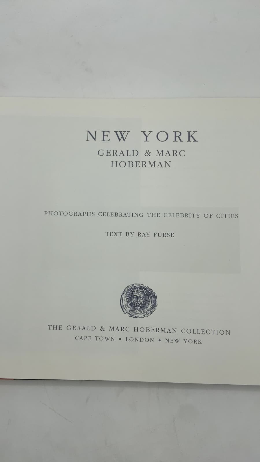 New York: Photographs Celebrating the Celebrity of Cities by Gerald & Marc Hoberman - title page