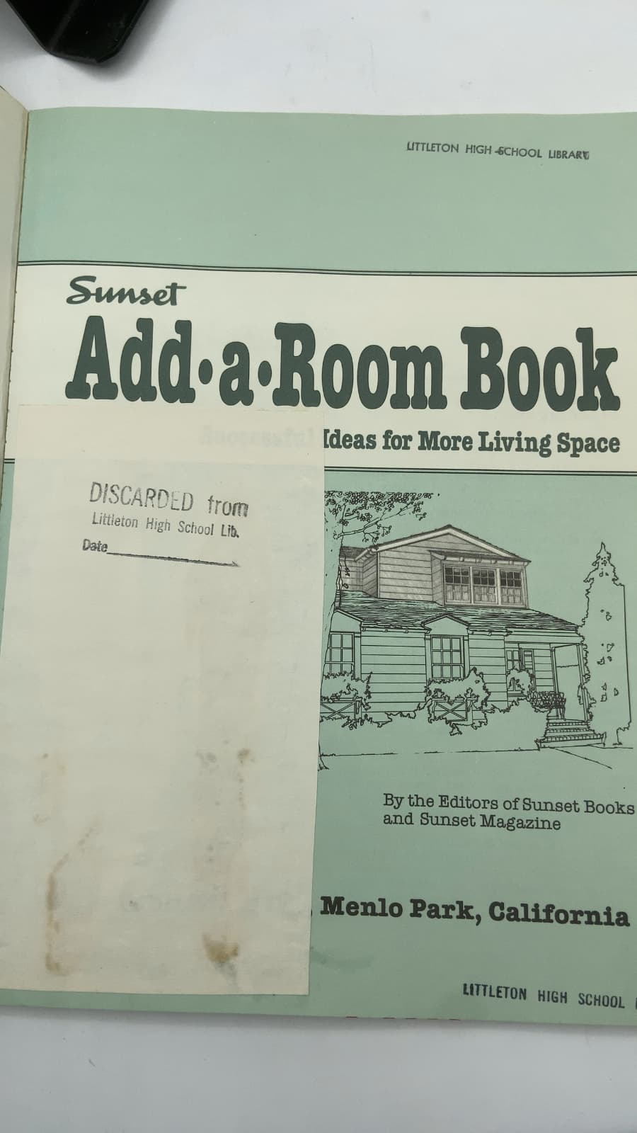 Sunset Add-a-Room Book: Successful Ideas for More Living Space by Buff Bradley - title page