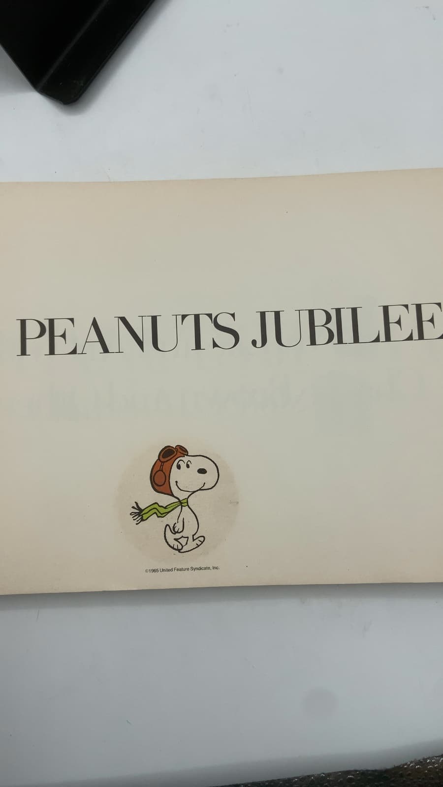 Peanuts Jubilee: My Life and Art with Charlie Brown and Others by Charles M. Schulz - title page