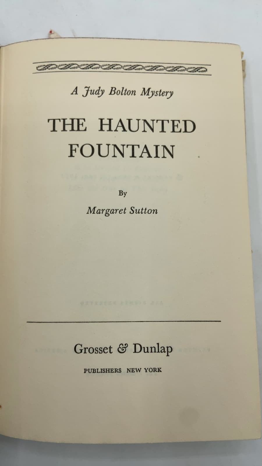The Haunted Fountain by Margaret Sutton - title page