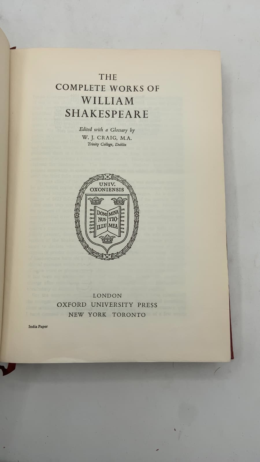 The Complete Works of William Shakespeare by William Shakespeare - title page