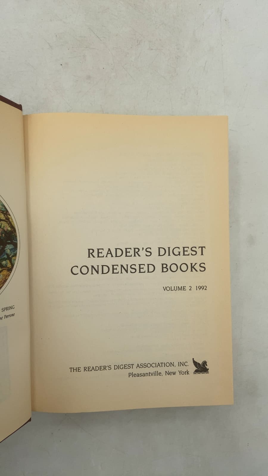 Reader's Digest Condensed Books: Volume 2 1992 by Dick Francis; Alexandra Ripley; Frederick Forsyth - title page