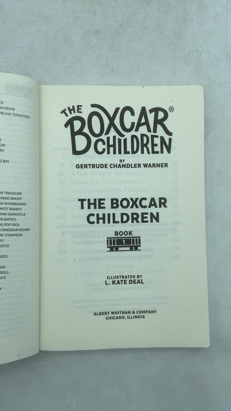 The Boxcar Children by Gertrude Chandler Warner - title page