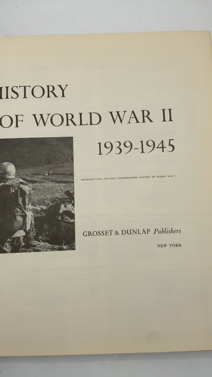 The Picture History of World War II 1939-1945 - title page