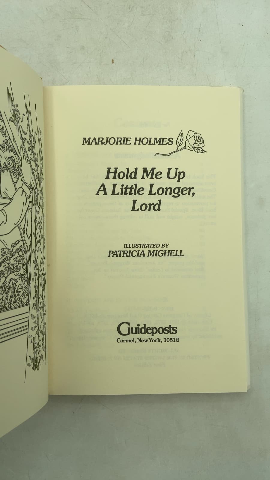 Hold Me Up A Little Longer, Lord by Marjorie Holmes - title page