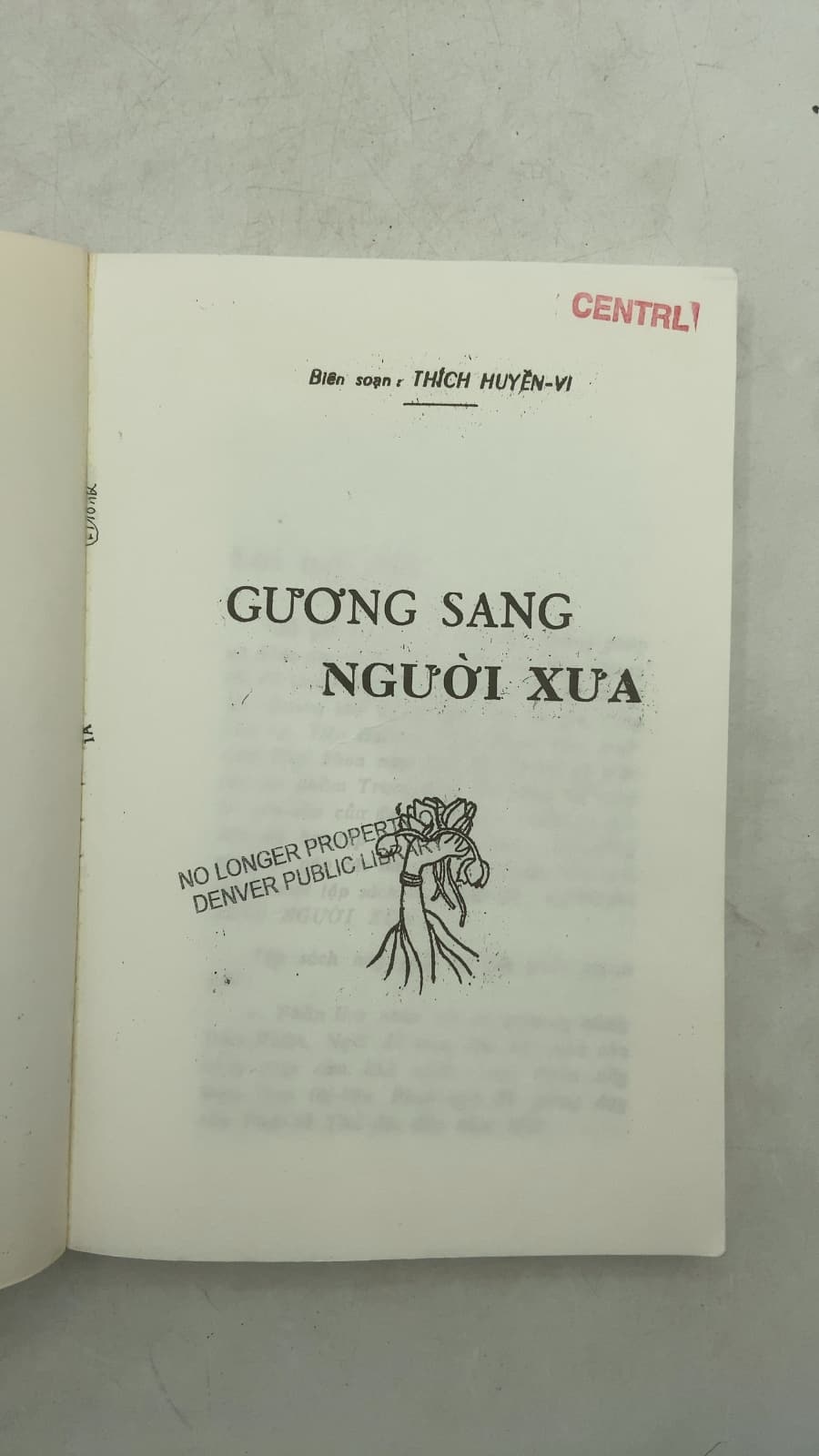 Gương Sáng Người Xưa by Thích Huyền-Vi - title page
