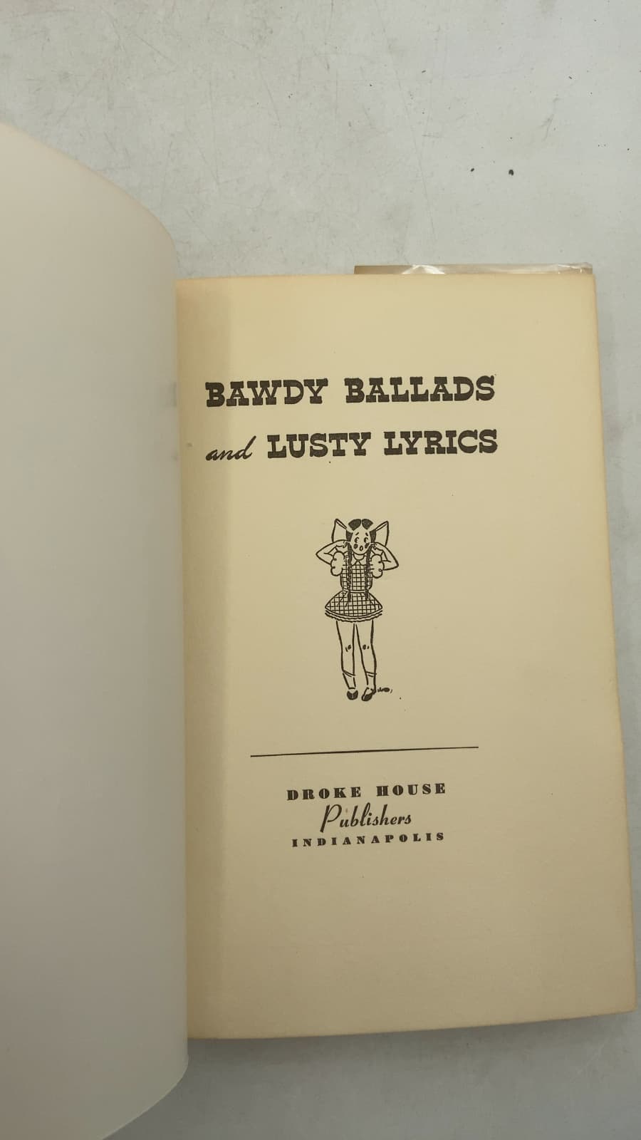 Bawdy Ballads and Lusty Lyrics by John Henry Johnson - title page