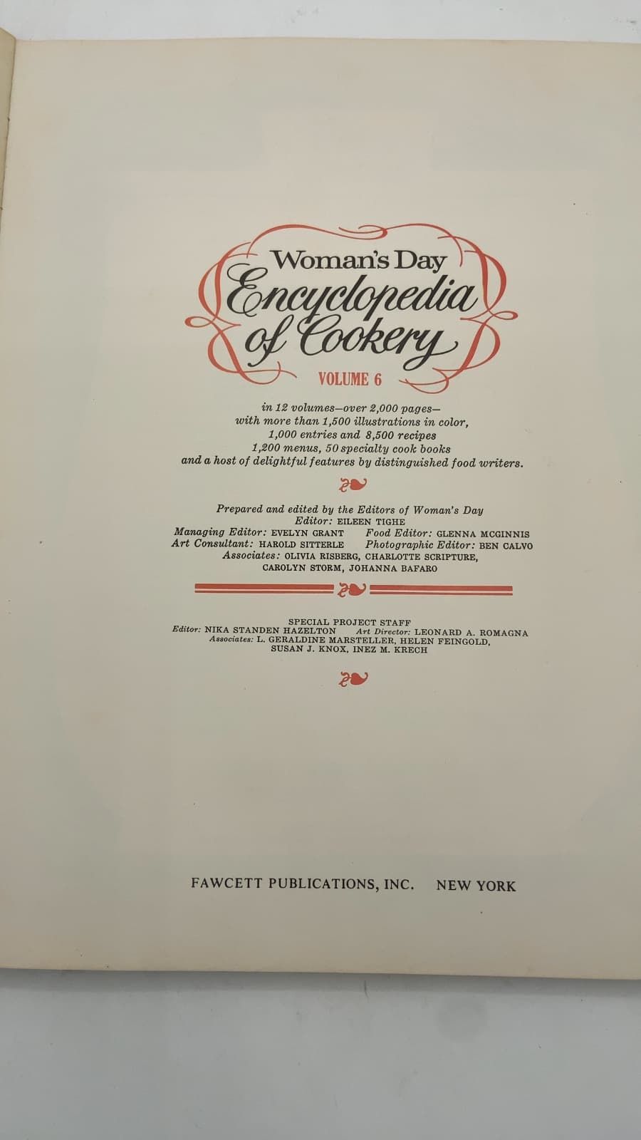 Woman's Day Encyclopedia of Cookery, Volume 6 by Editors of Woman's Day - title page