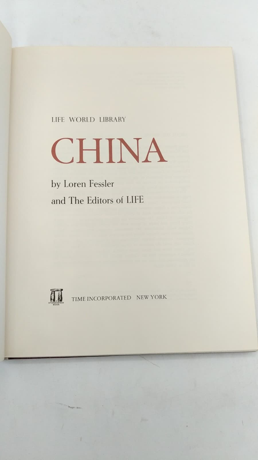 China by Loren Fessler and The Editors of LIFE - title page