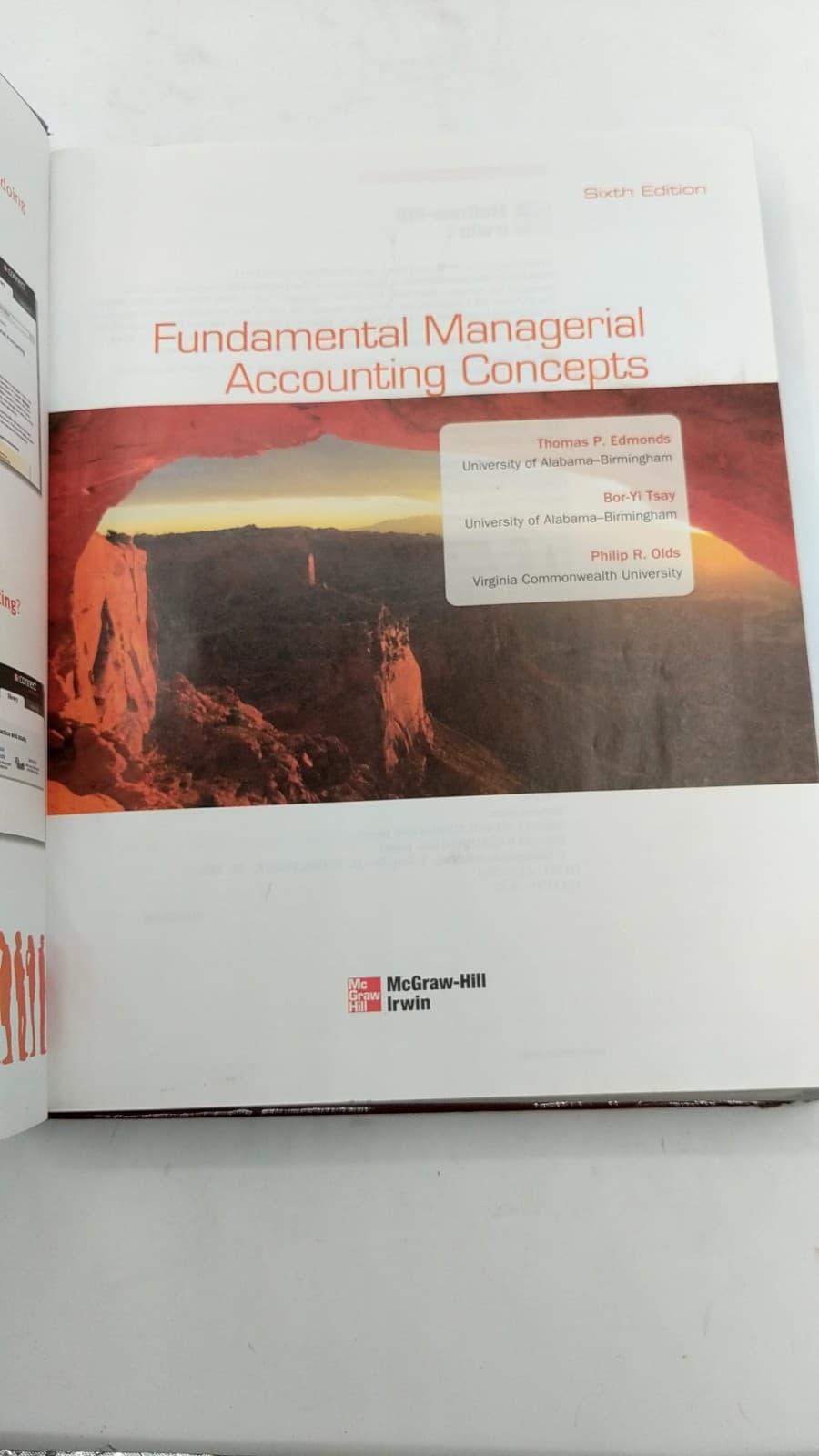 Fundamental Managerial Accounting Concepts by Thomas P. Edmonds, Bor-Yi Tsay, Philip R. Olds - title page