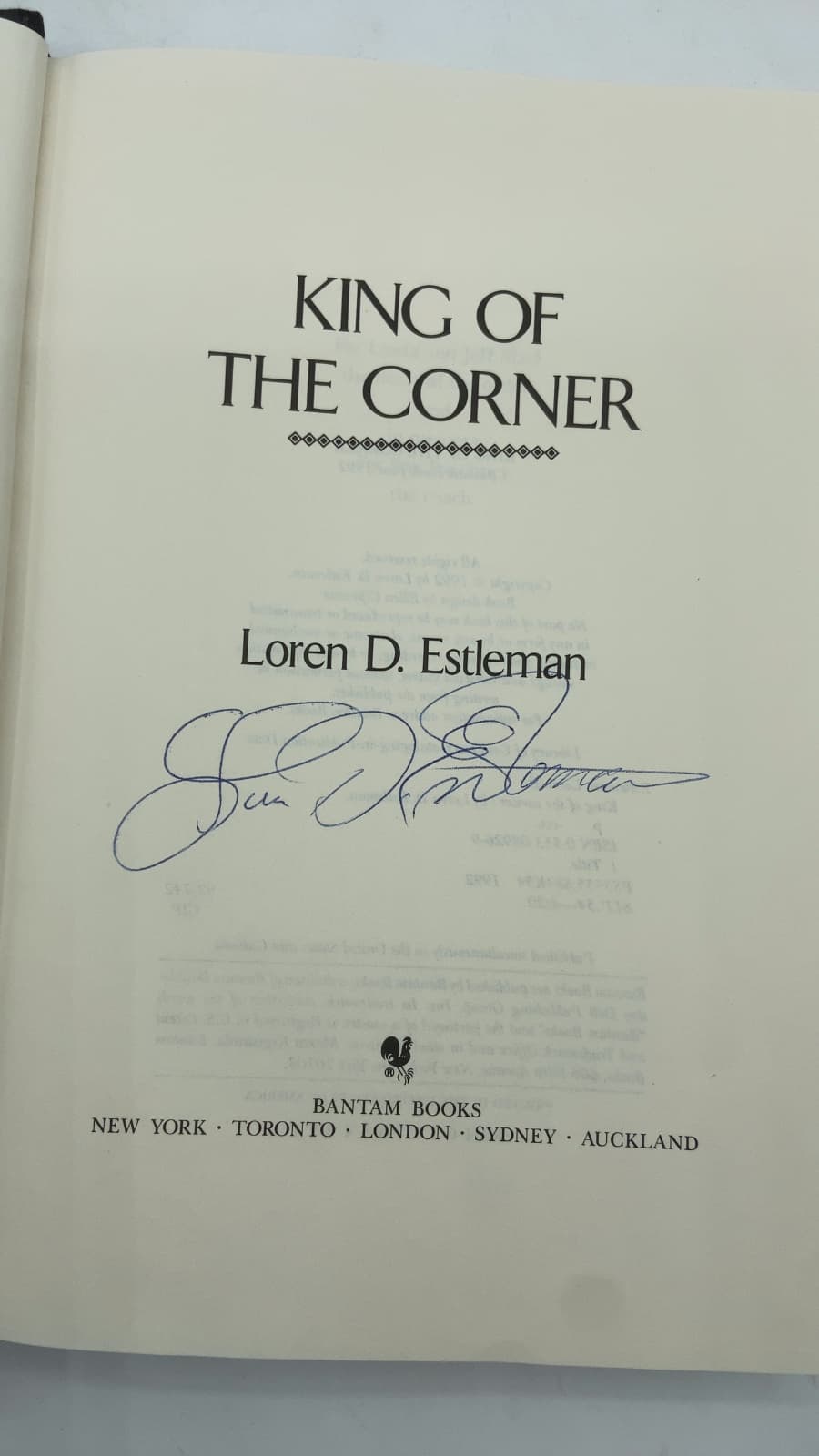 King of the Corner by Loren D. Estleman - title page