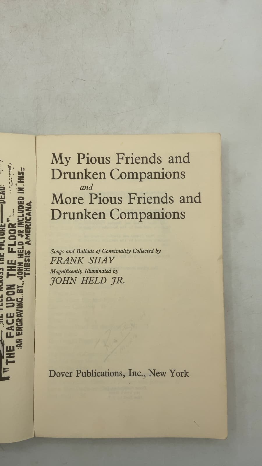 My Pious Friends and Drunken Companions and More Pious Friends and Drunken Companions by Frank Shay - title page
