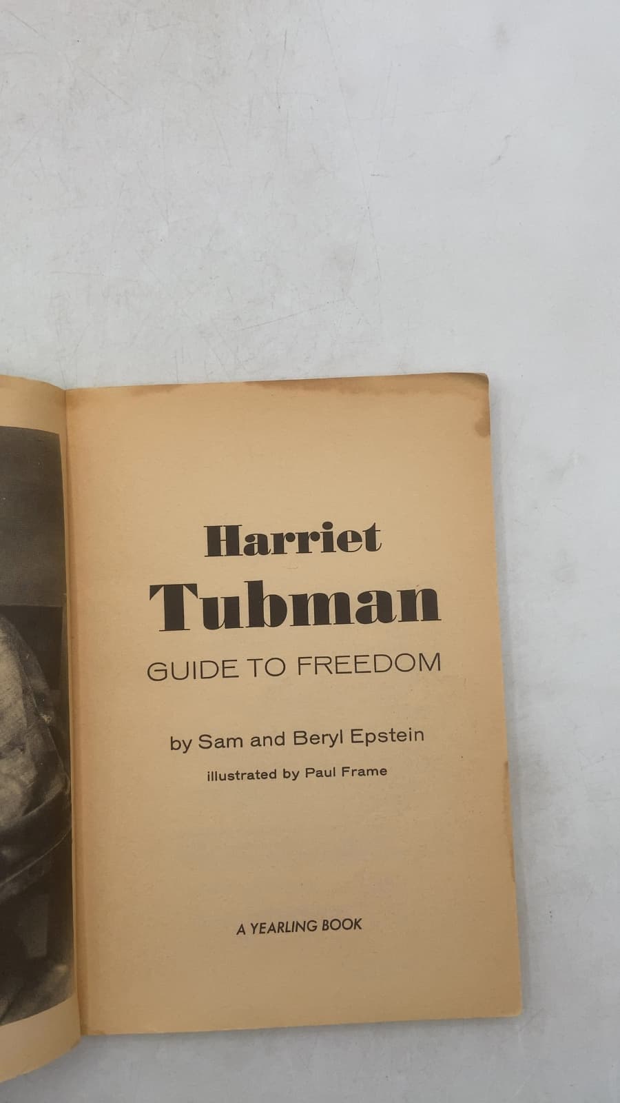 Harriet Tubman: Guide to Freedom by Sam and Beryl Epstein - title page