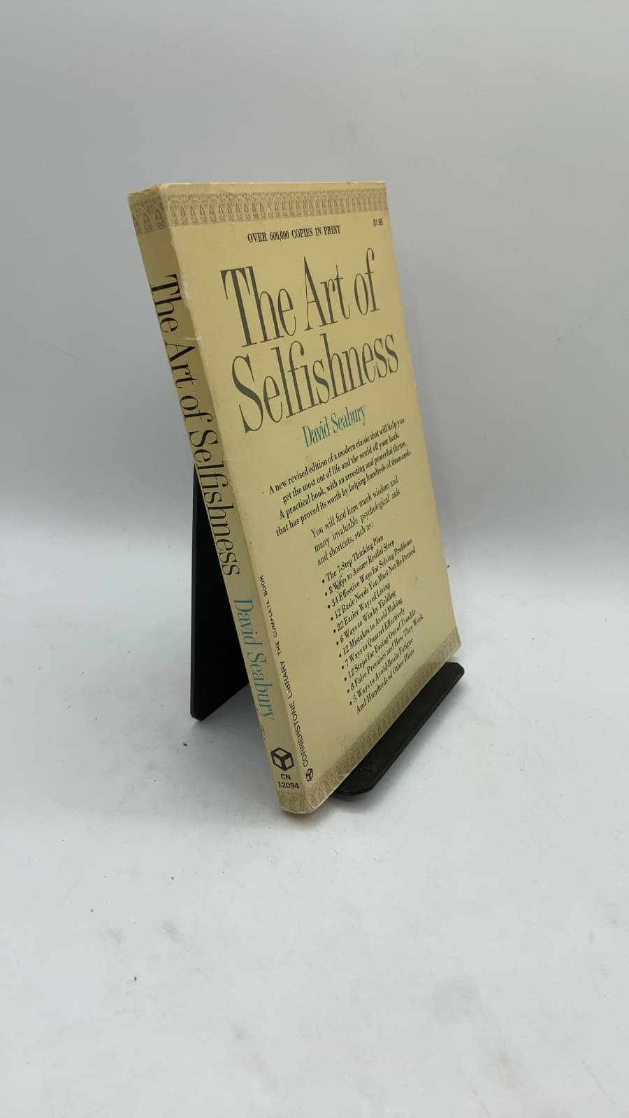 The Art of Selfishness by David Seabury - front cover