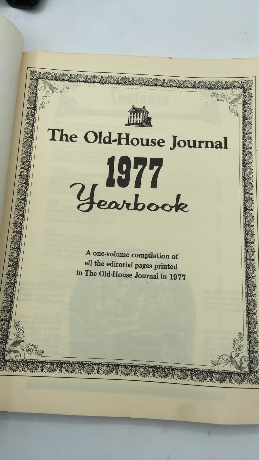 The Old-House Journal 1977 Yearbook - title page