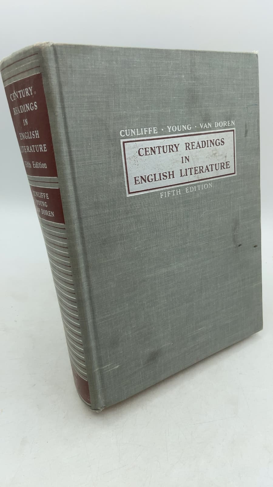 Century Readings in English Literature by John W. Cunliffe, Karl Young, and Mark Van Doren - front cover