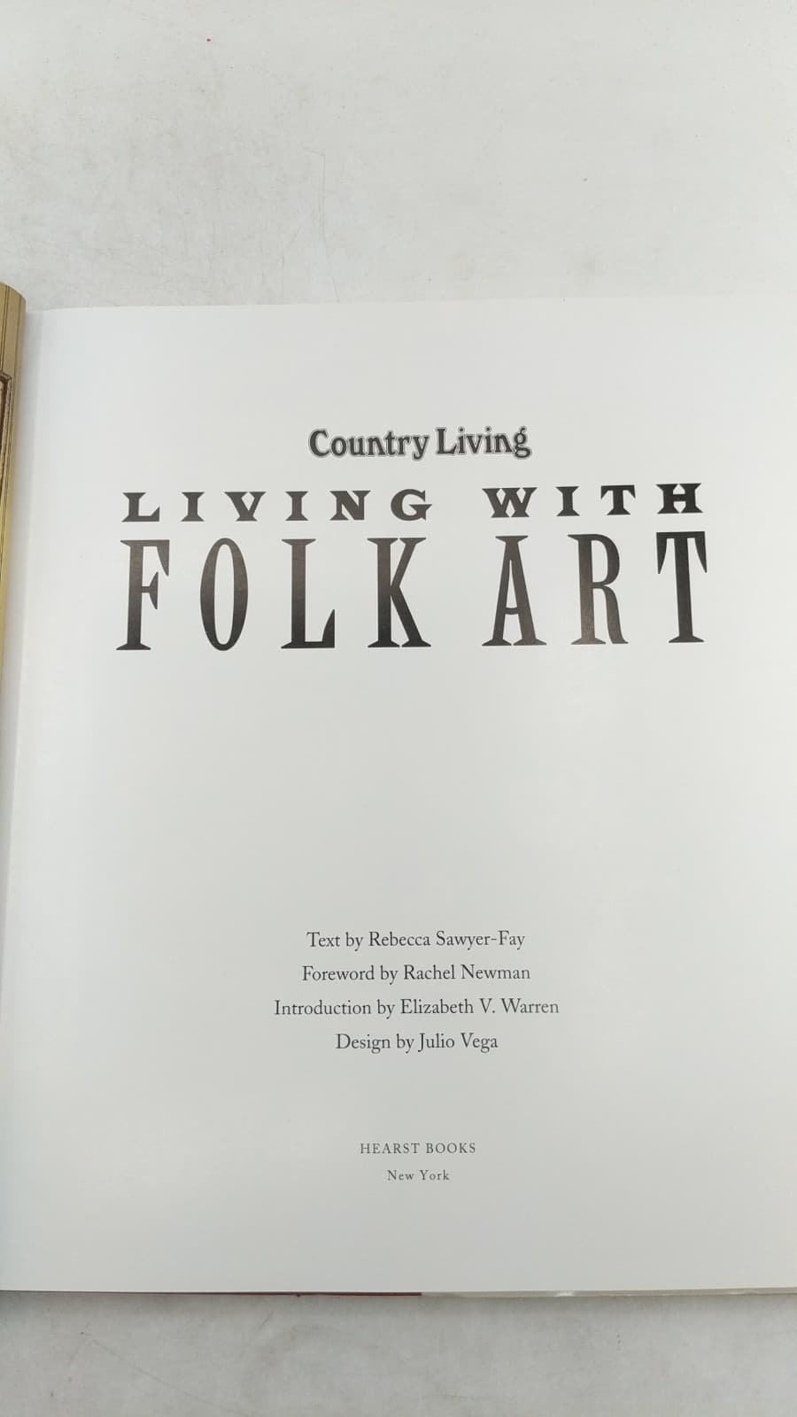 Country Living: Living With Folk Art by Rebecca Sawyer-Fay - title page