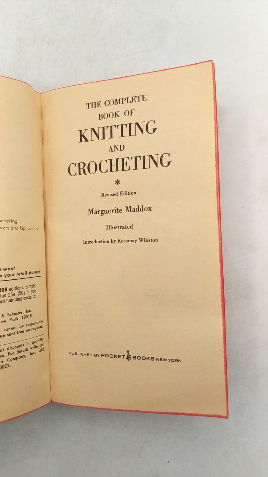 The Complete Book of Knitting and Crocheting by Marguerite Maddox - title page