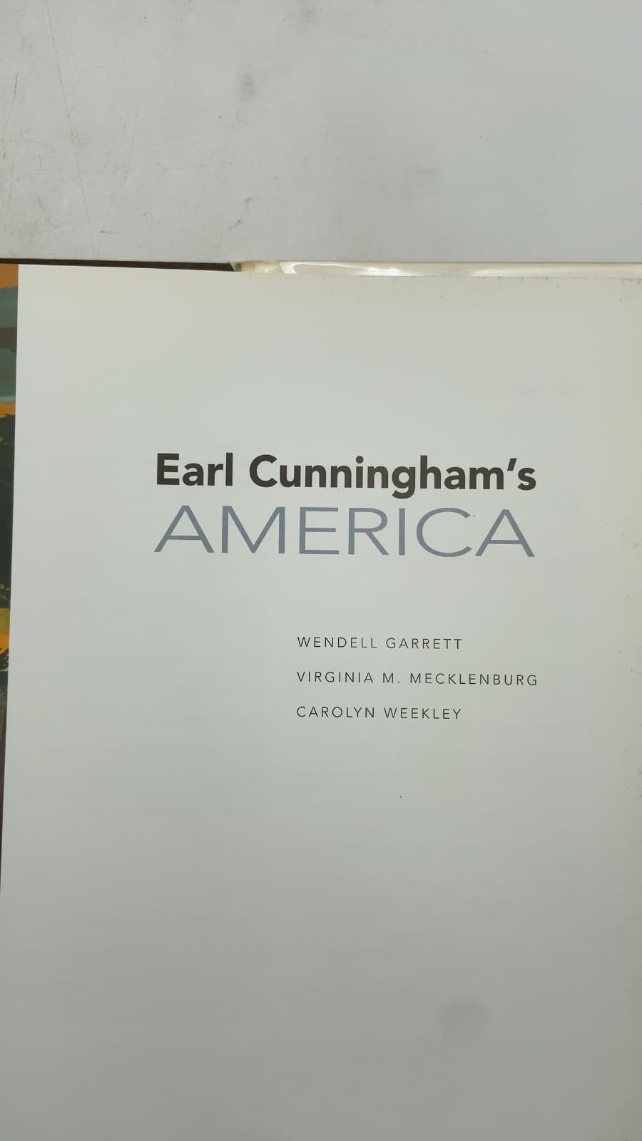 Earl Cunningham's America by Wendell Garrett, Virginia M. Mecklenburg, Carolyn Weekley - title page