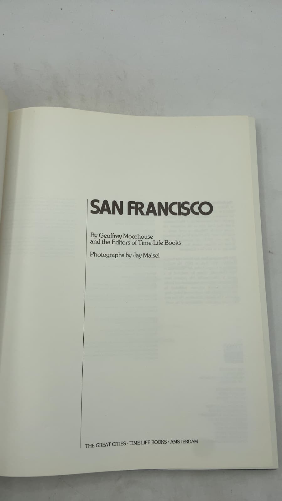 San Francisco by Geoffrey Moorhouse - title page