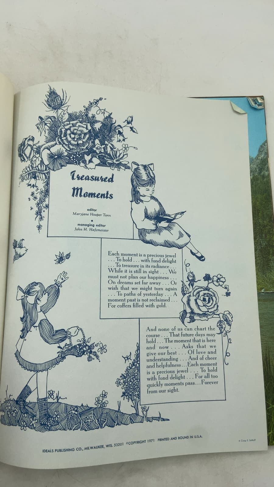Treasured Moments by Maryjane Hooper Tonn (Editor) - title page