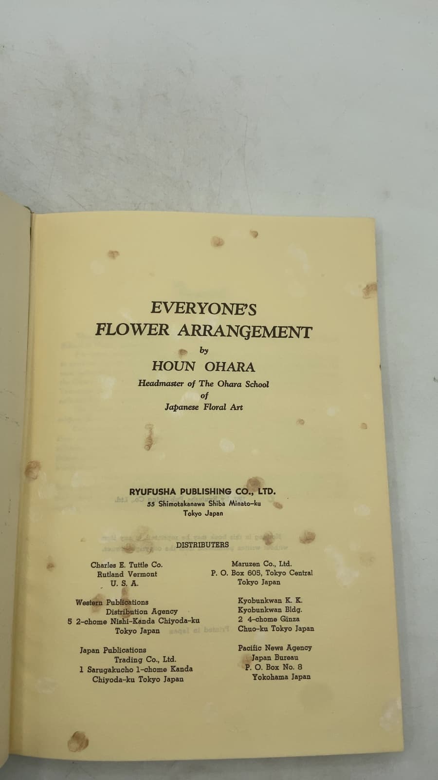 Everyone's Flower Arrangement by Houn Ohara - title page