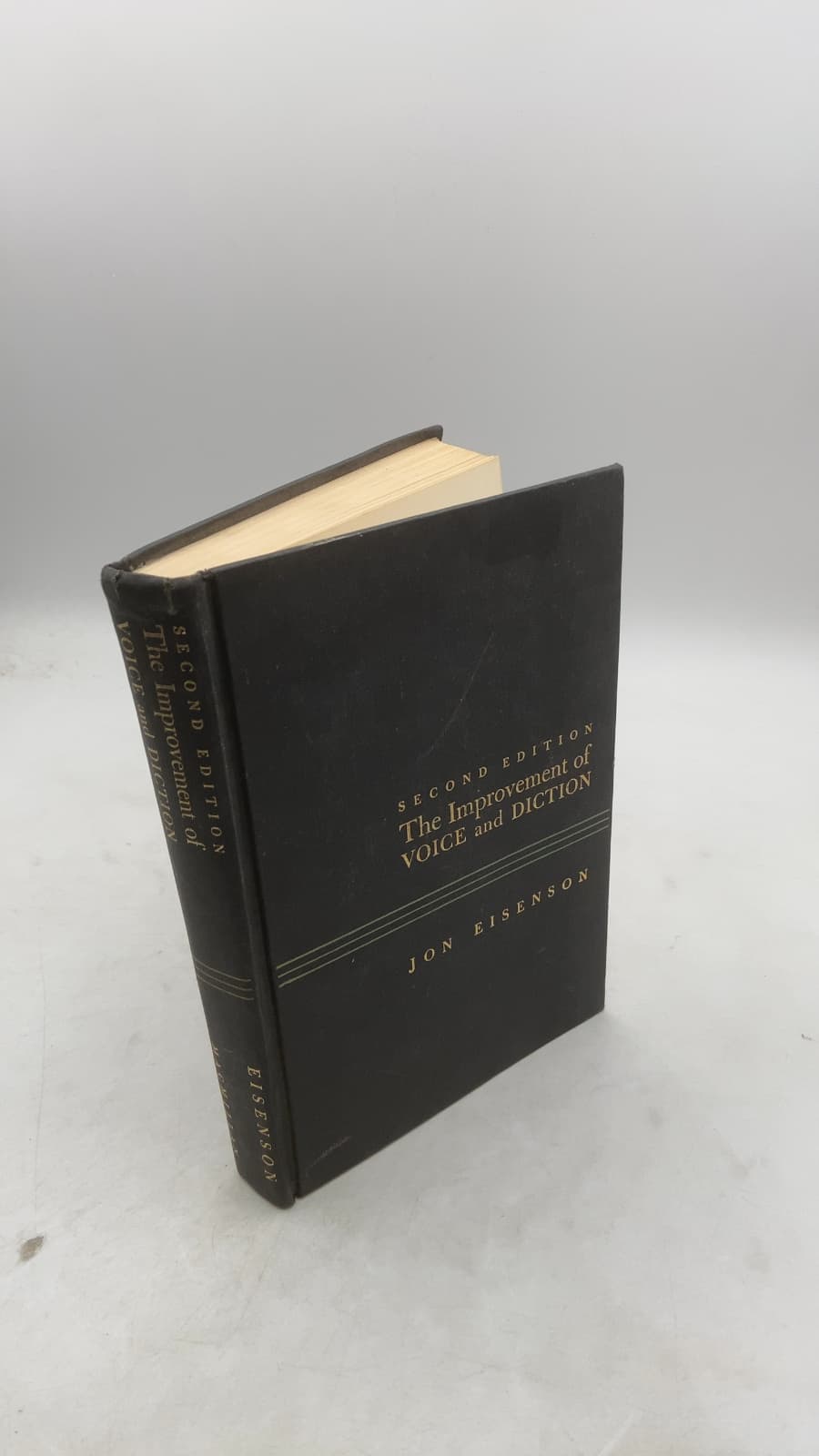 The Improvement of Voice and Diction by Jon Eisenson - front cover