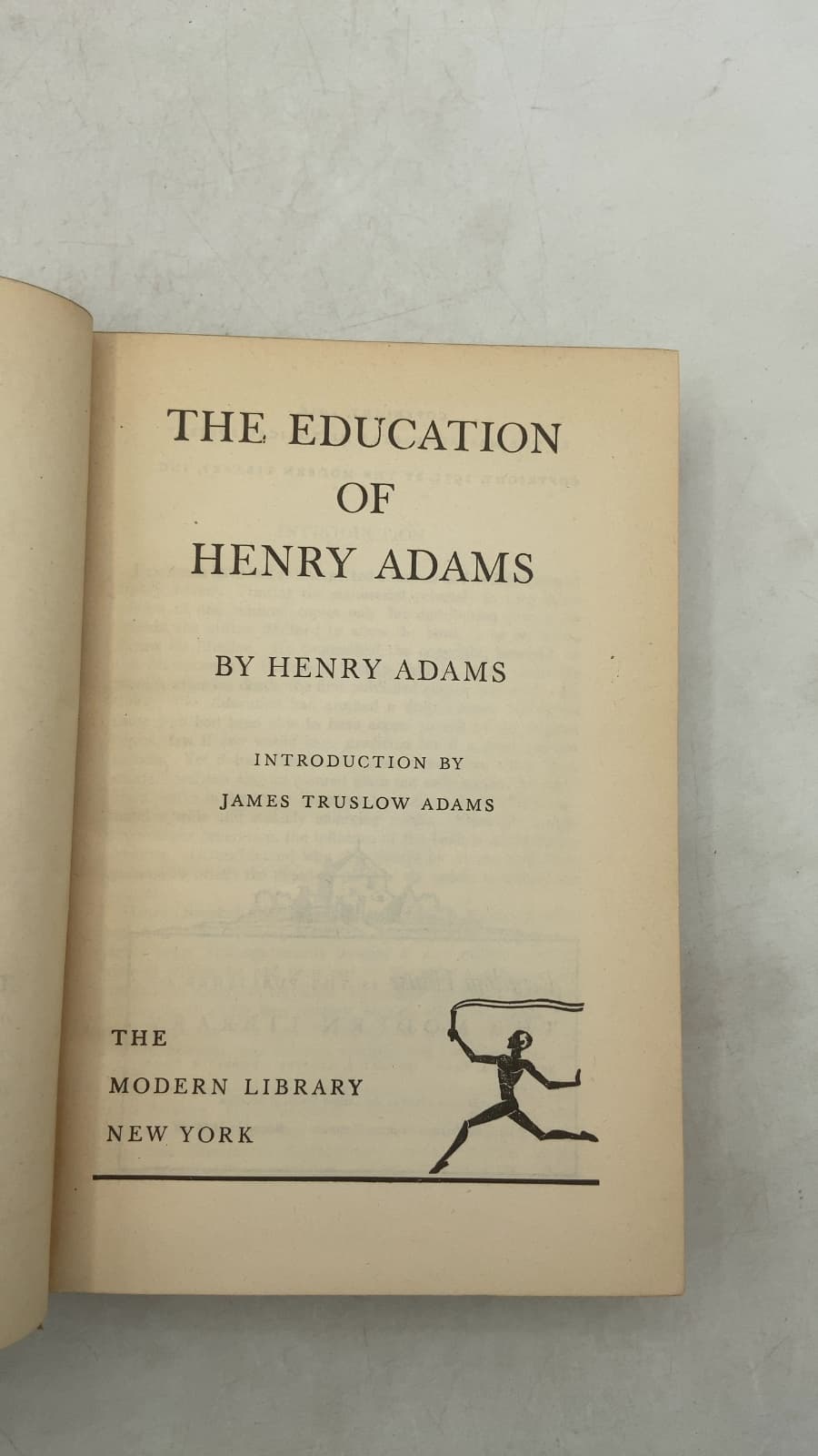 The Education of Henry Adams by Henry Adams - title page