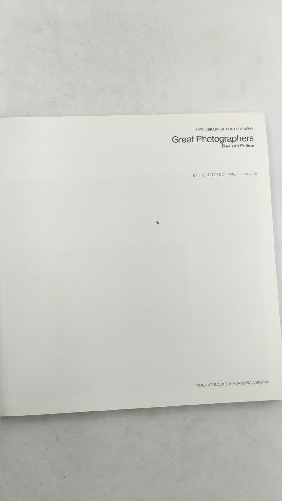 Great Photographers (Revised Edition) by BY THE Editors OF Time-Life Books - title page
