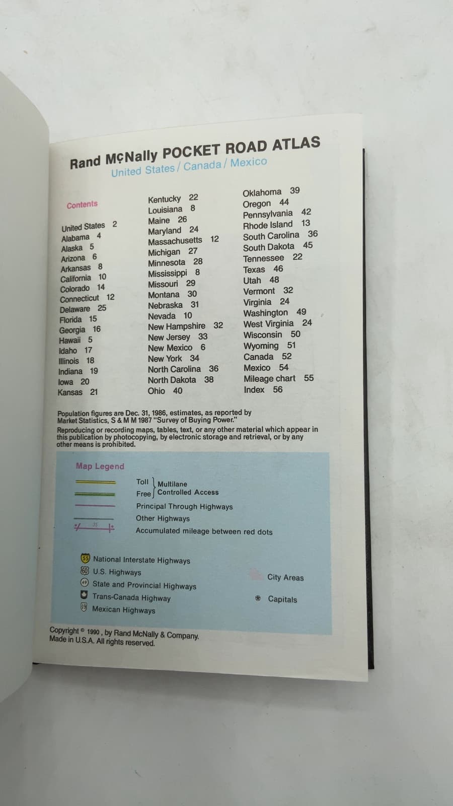Rand McNally Pocket Road Atlas - title page