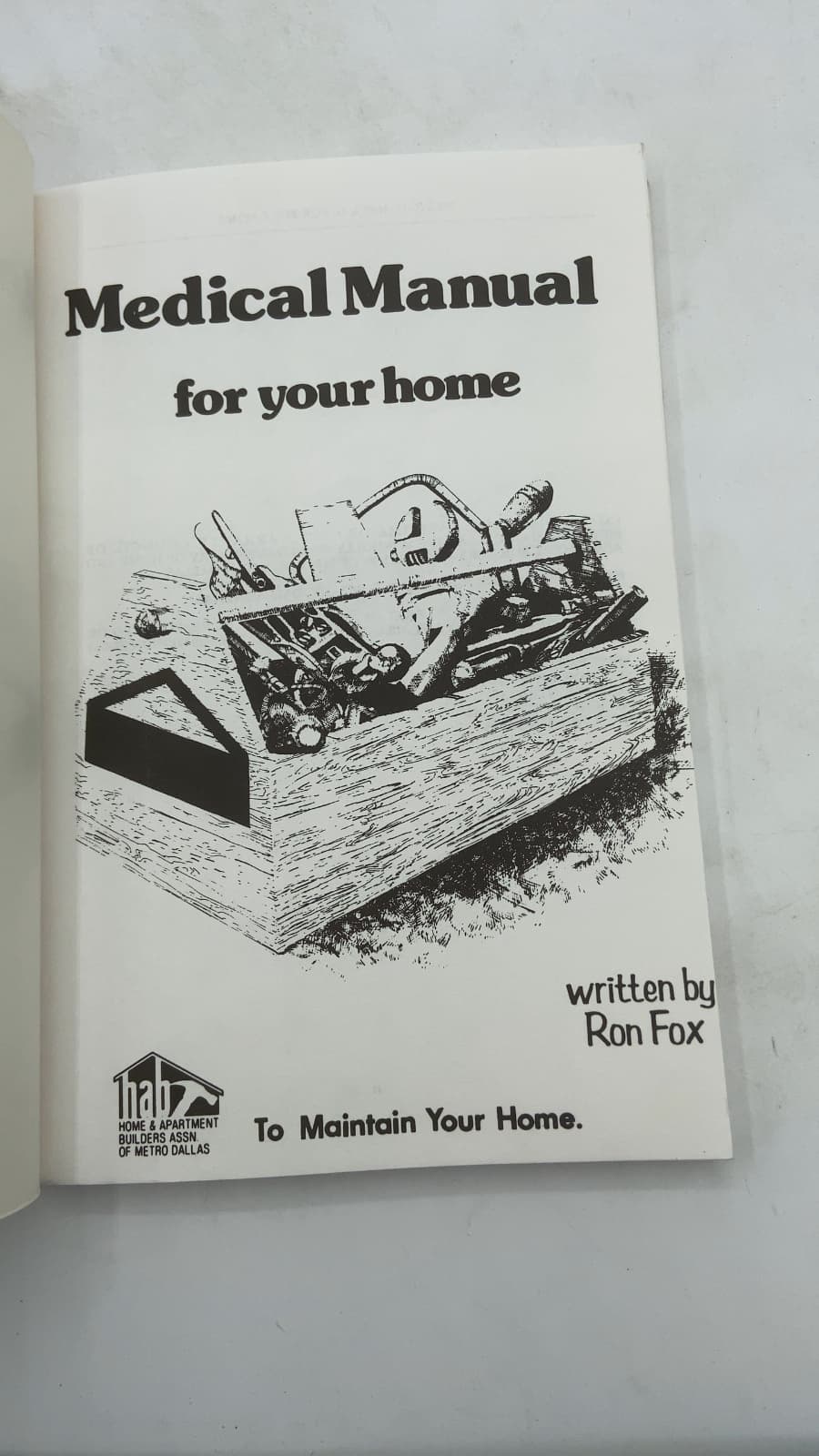 Medical Manual for Your Home by Ron Fox - title page