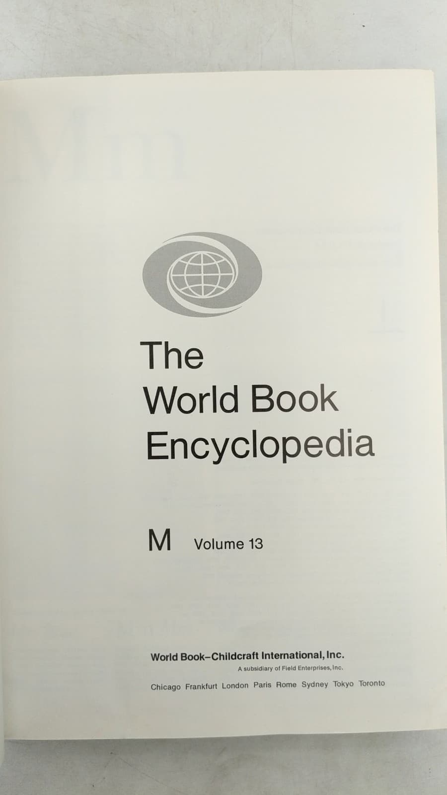 The World Book Encyclopedia, Volume 13 (M) - title page