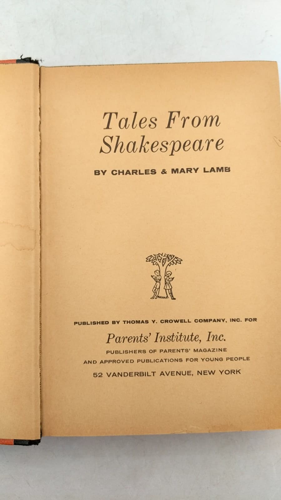 Tales From Shakespeare by Charles & Mary Lamb - title page