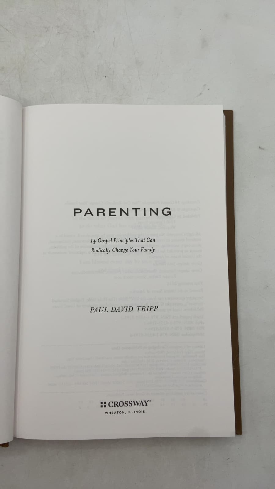 Parenting: 14 Gospel Principles That Can Radically Change Your Family by Paul David Tripp - title page