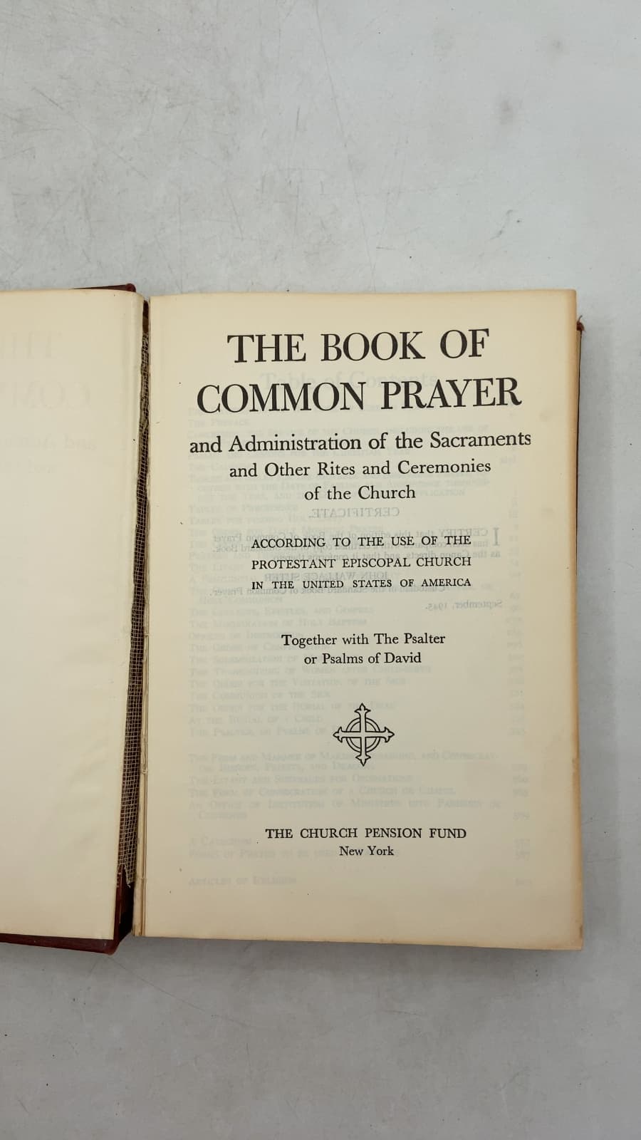 The Book of Common Prayer - title page