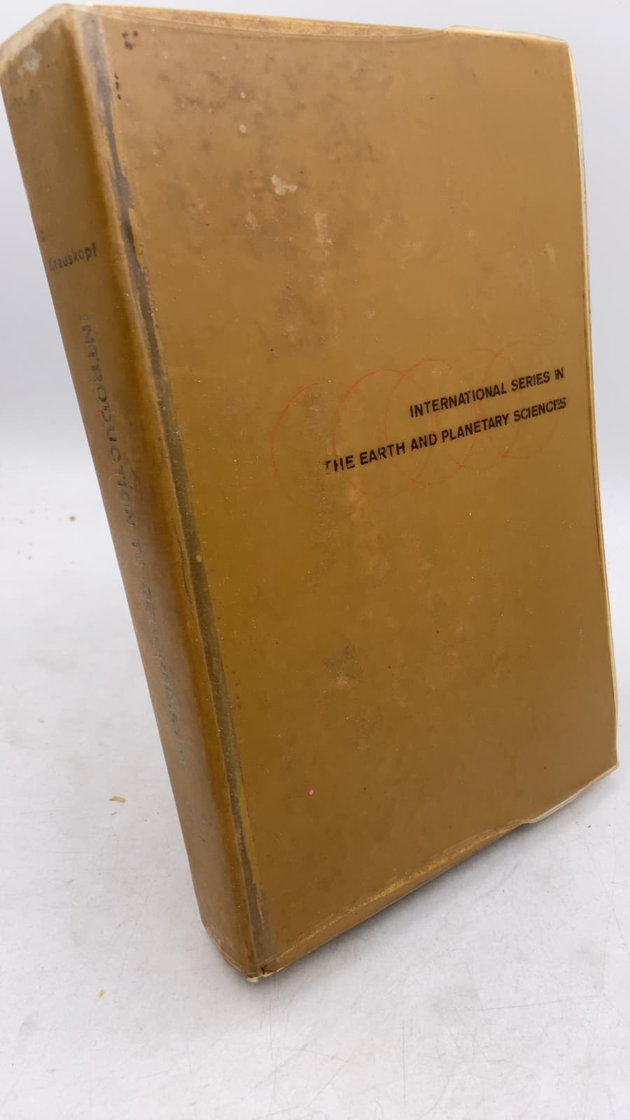 Introduction to Geochemistry by Konrad B. Krauskopf - front cover
