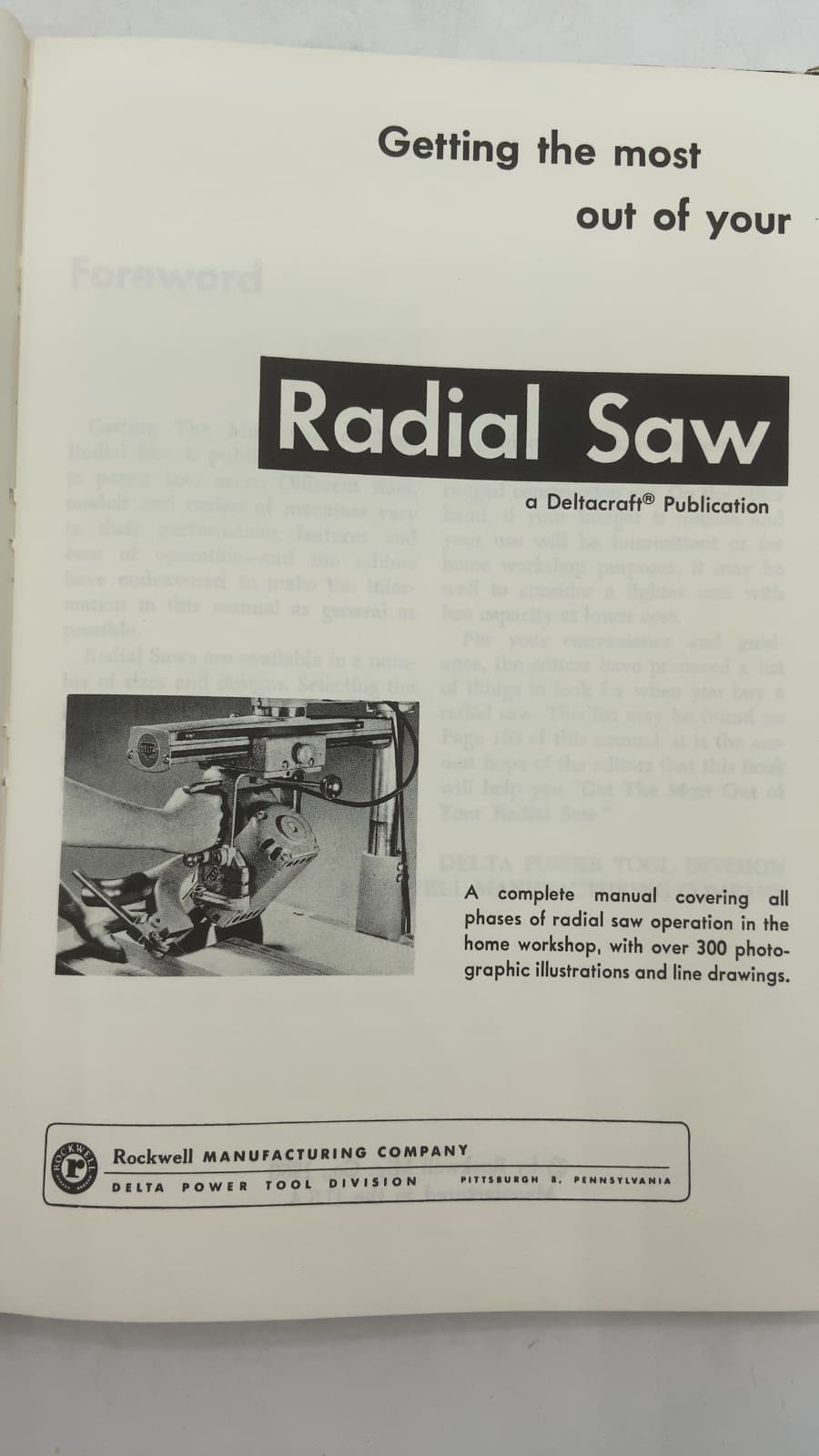 Getting the Most Out of Your Radial Saw - title page