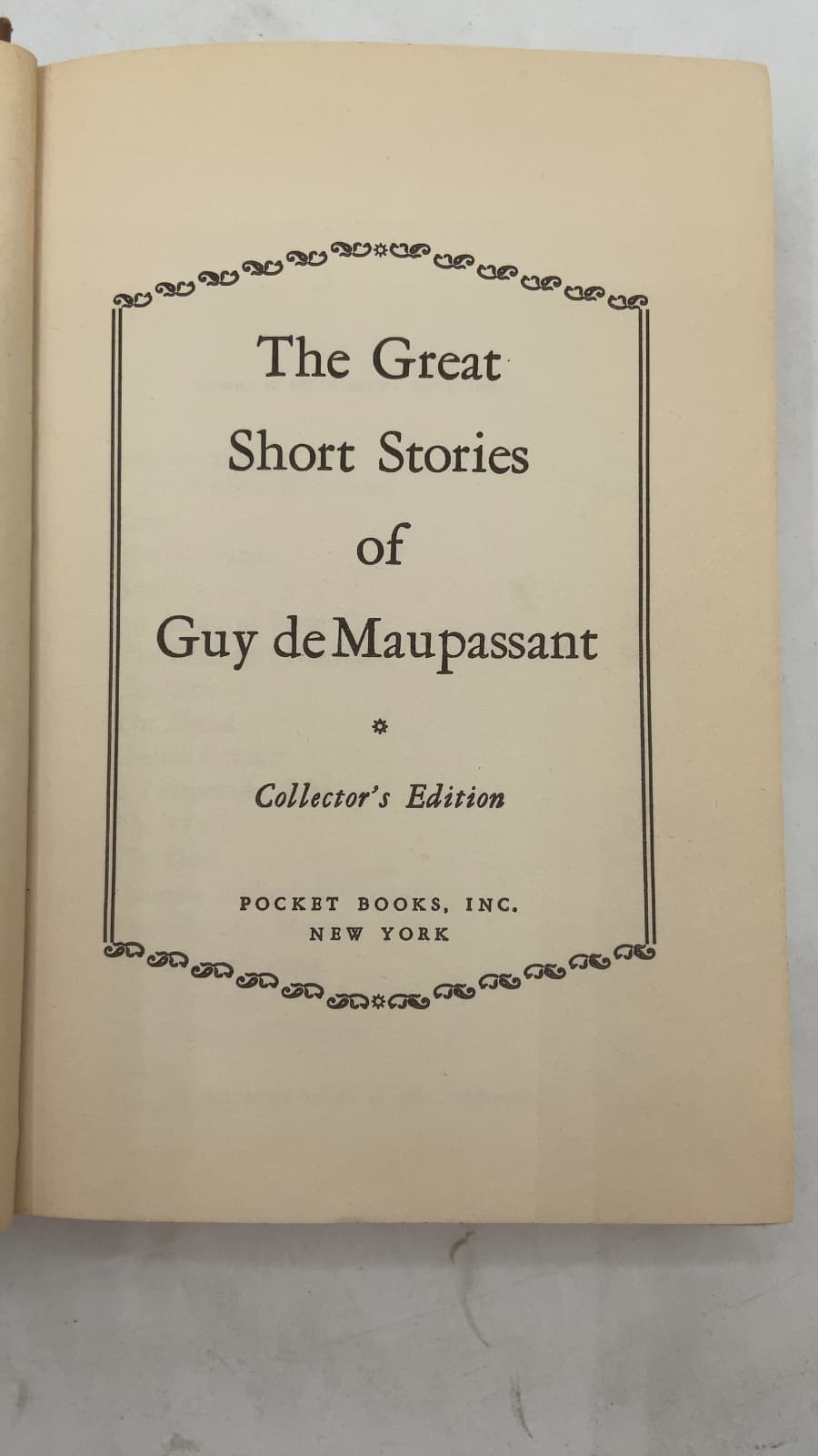 The Great Short Stories of Guy de Maupassant by Guy de Maupassant - title page