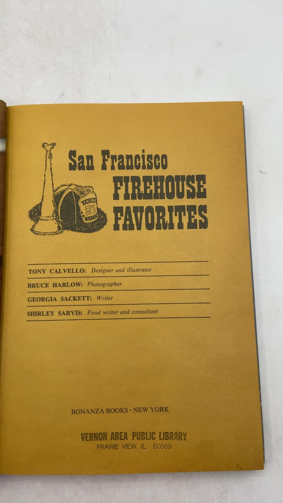 San Francisco Firehouse Favorites by Tony Calvello, Bruce Harlow, Georgia Sackett, Shirley Sarvis - title page