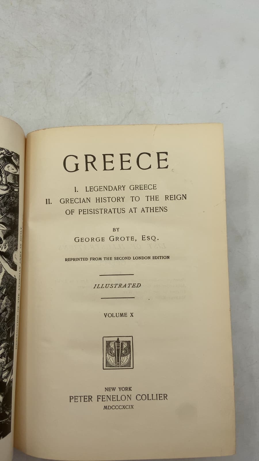 Greece, Volume X by George Grote, Esq. - title page
