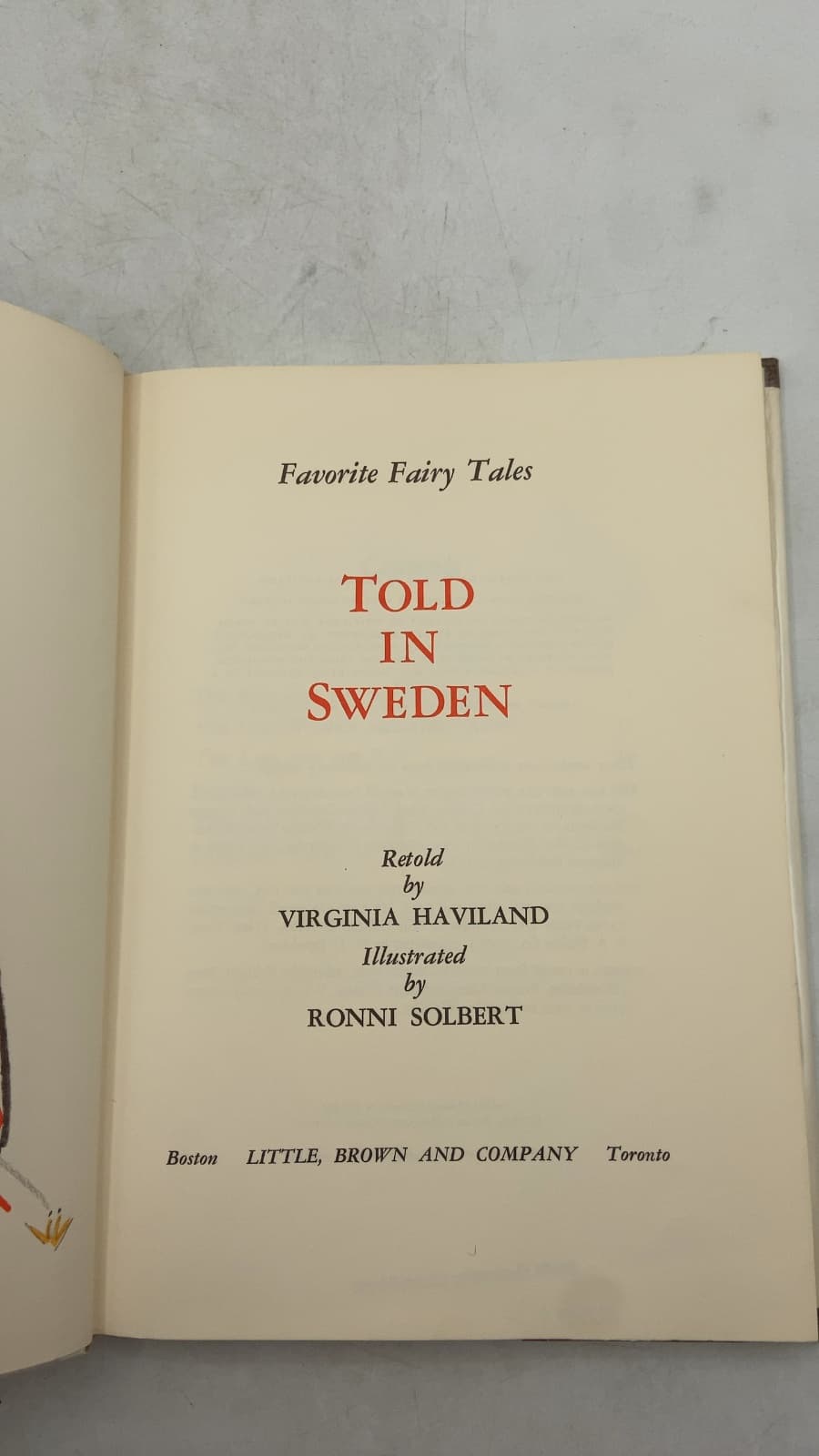 Told in Sweden by Virginia Haviland - title page