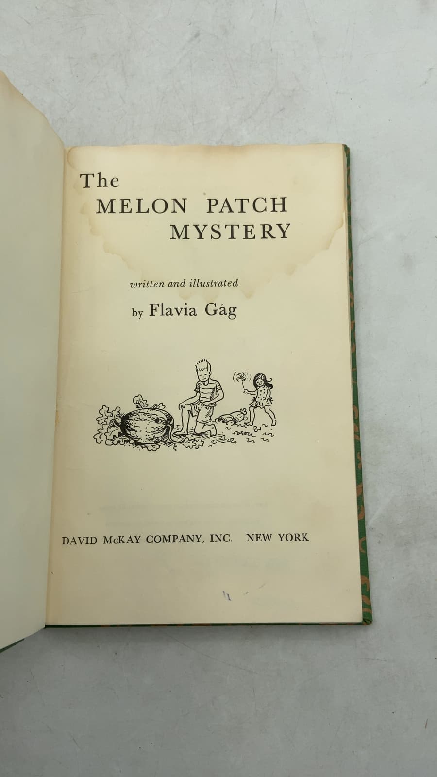 The Melon Patch Mystery by Flavia Gág - title page
