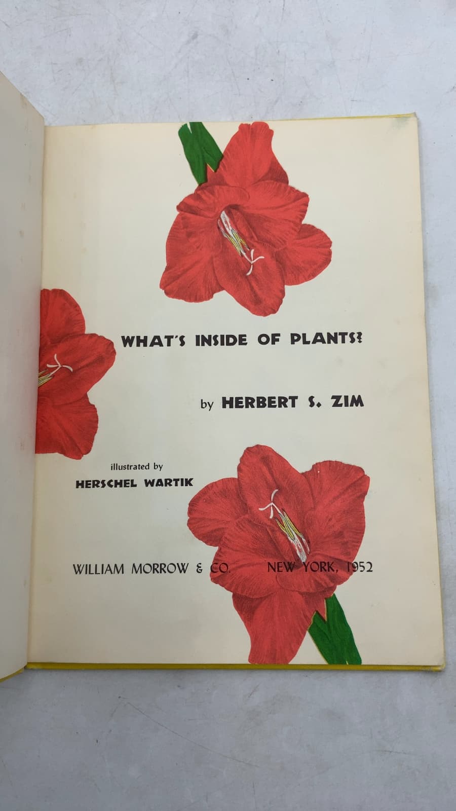 What's Inside OF Plants? by Herbert S. ZIM - title page