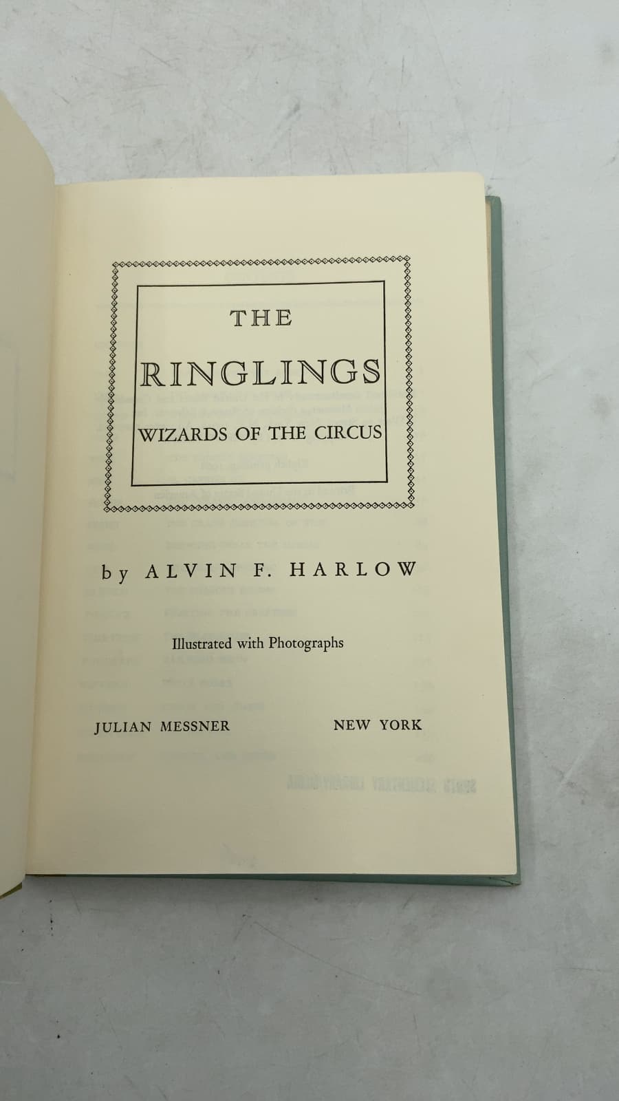 The Ringlings: Wizards of the Circus by Alvin F. Harlow - title page