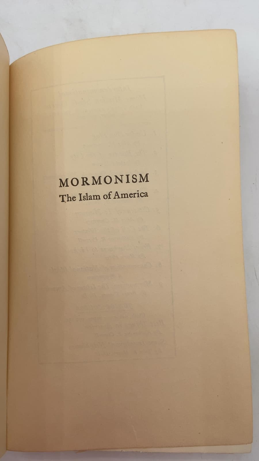 Mormonism: The Islam of America by Bruce Kinney - title page