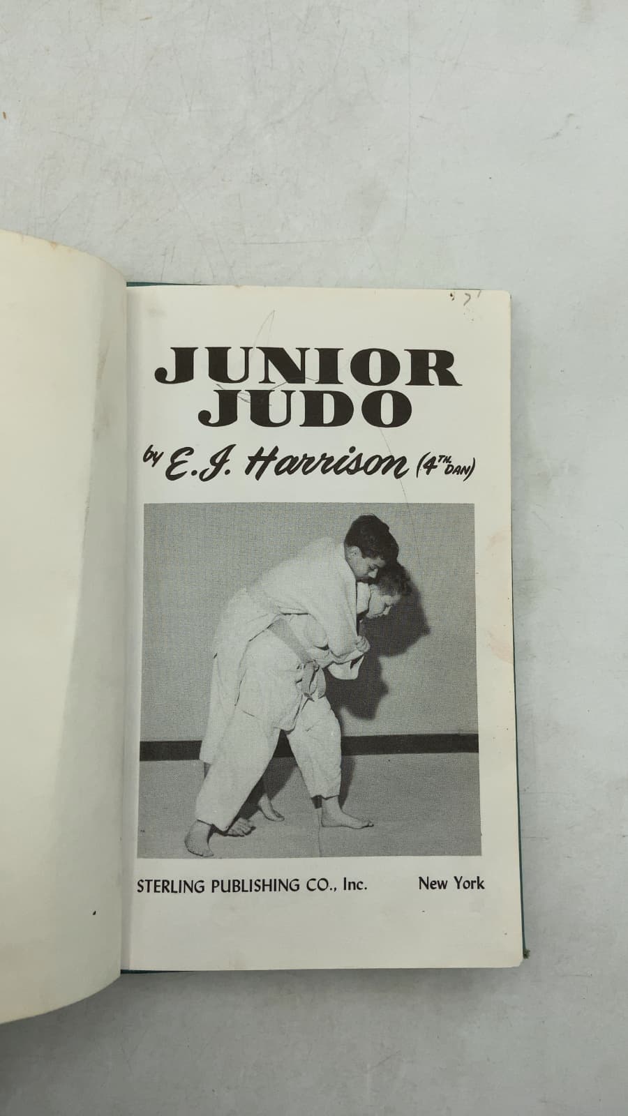 Junior Judo by E.J. Harrison - title page