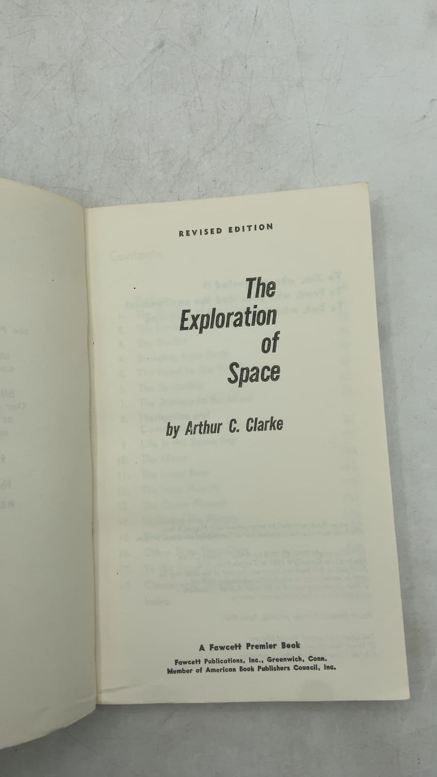 The Exploration of Space by Arthur C. Clarke - title page